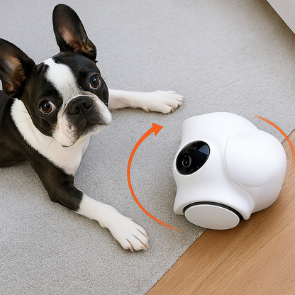 Robô interativo Inteligente para pets - com câmera, alimentador e laser, Acompanhe em tempo real
