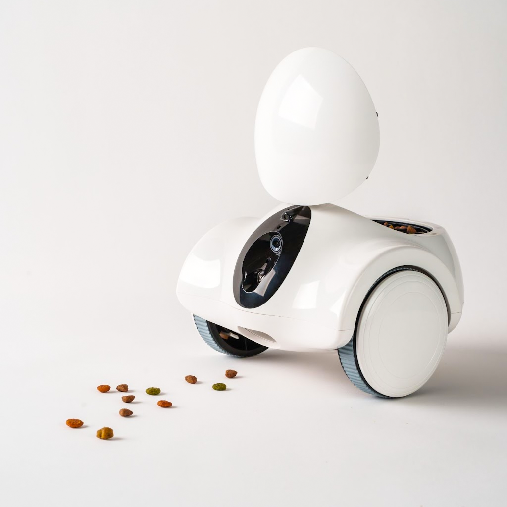 Robô interativo Inteligente para pets - com câmera, alimentador e laser, Acompanhe em tempo real