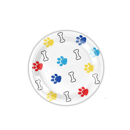 Decoração para Festa Canina Pratos, Copos, Guardanapos, Toalha, Bandeira, Balões e Topper de Bolo!