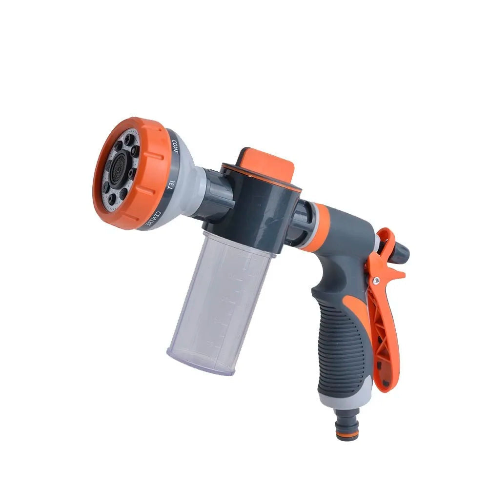 Aqua Dog 8 em 1 com Pistola a Jato de Pressão e Reservatório de Sabão para Banho Pet