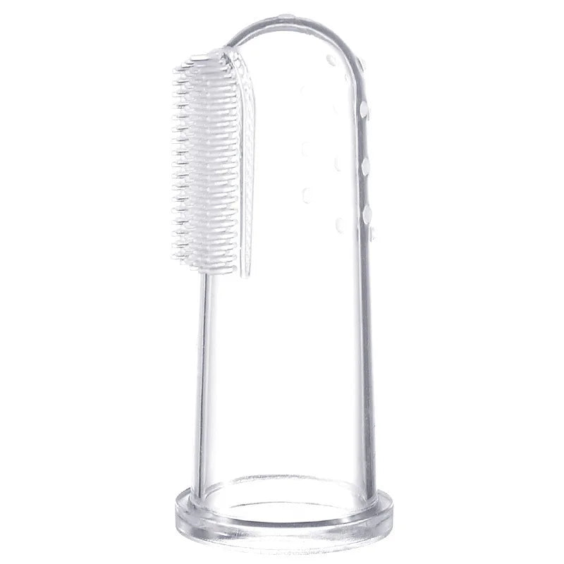 Escova Dedeira de Silicone Macio para Higiene Bucal Saudável do Seu Cão!