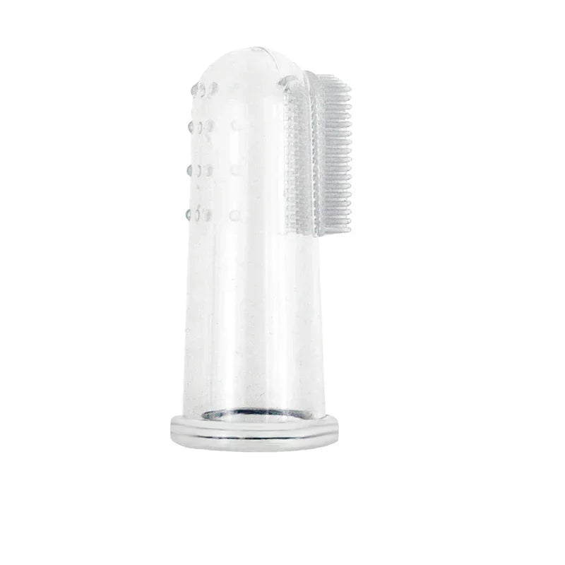 Escova Dedeira de Silicone Macio para Higiene Bucal Saudável do Seu Cão!